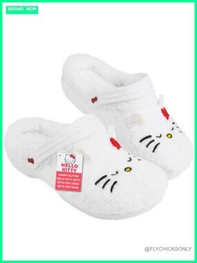 Borg Fleece Clogs with Non-Slip Sole, Slippers Mules for Women Teens